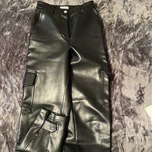 Modern cargo pant - leather